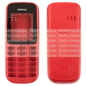 Корпус для Nokia 101 красный, передняя и задняя панели (класс ААА)